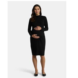 Time and Tru Women's Maternity Ribbed Dress Set, 2-Piece